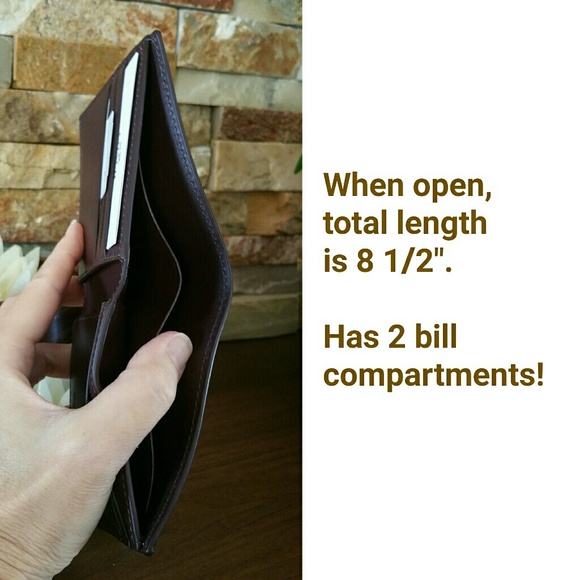 *1 left* NEW Coach Buffalo-Embossed Leather Wallet - Picture 5 of 5